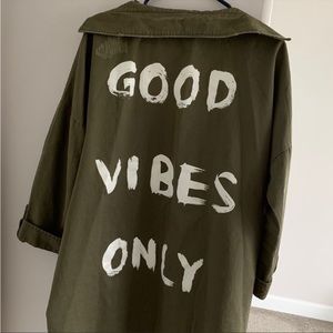 Mustard Seed Good Vibes Only Coat